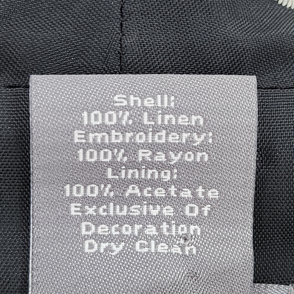 Ann Taylor Women's Plus 100% Linen Floral Embroidered Midi Dress - 14 - Picture 6 of 6